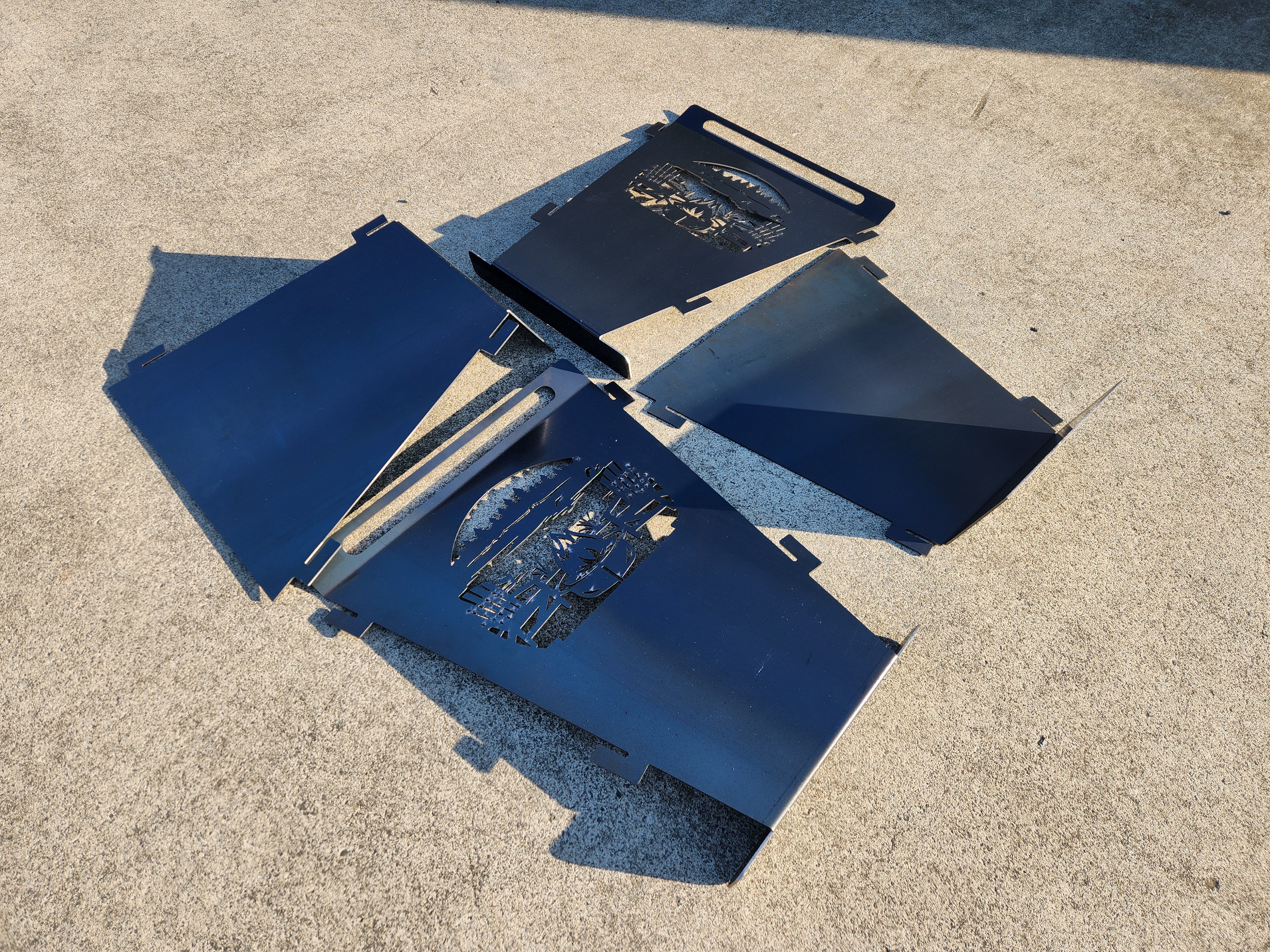 Collapsible Compact Steel Firepit